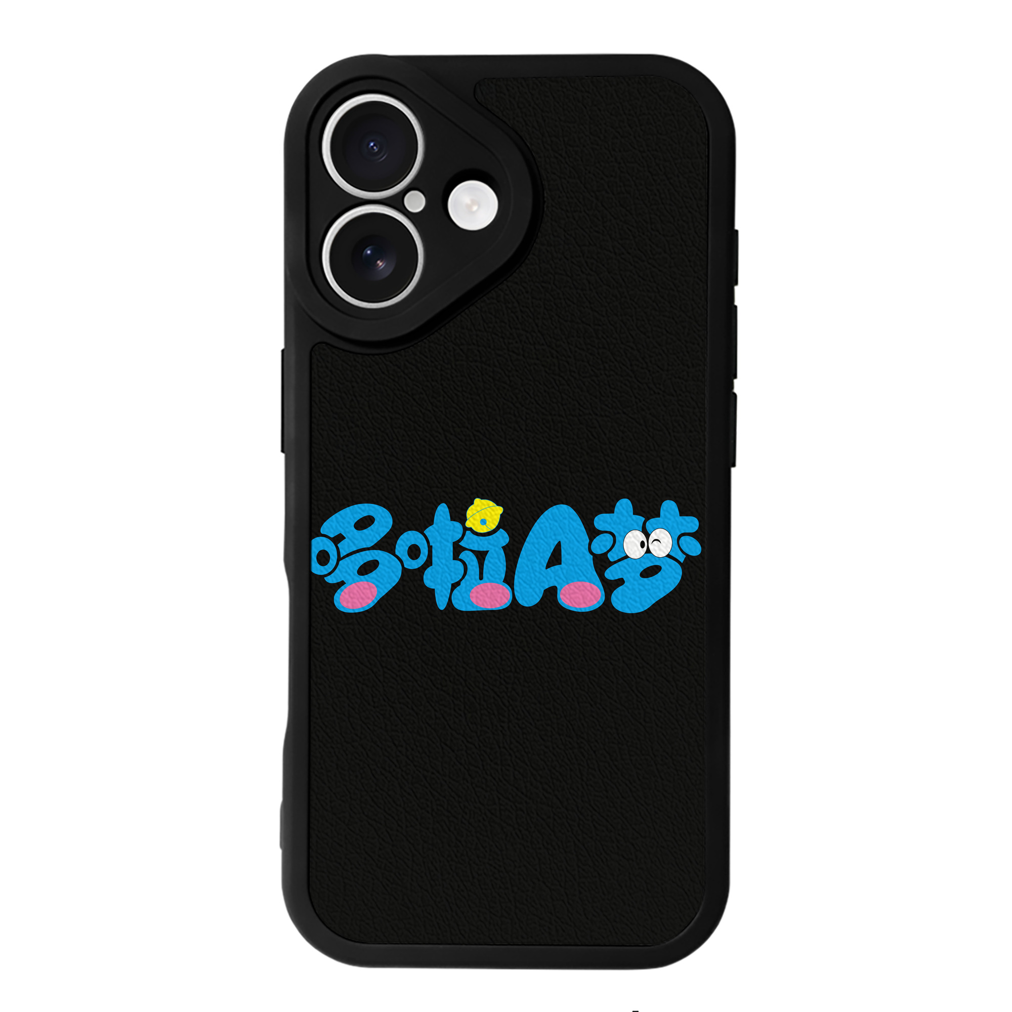 （画像用） ドラえもん Doraemon 【iPhone 16シリーズ対応】シリコンスマホケース（レザー調） 材質：シリコン
